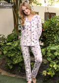 Long Sleeve Button-Down Sleepwear Set