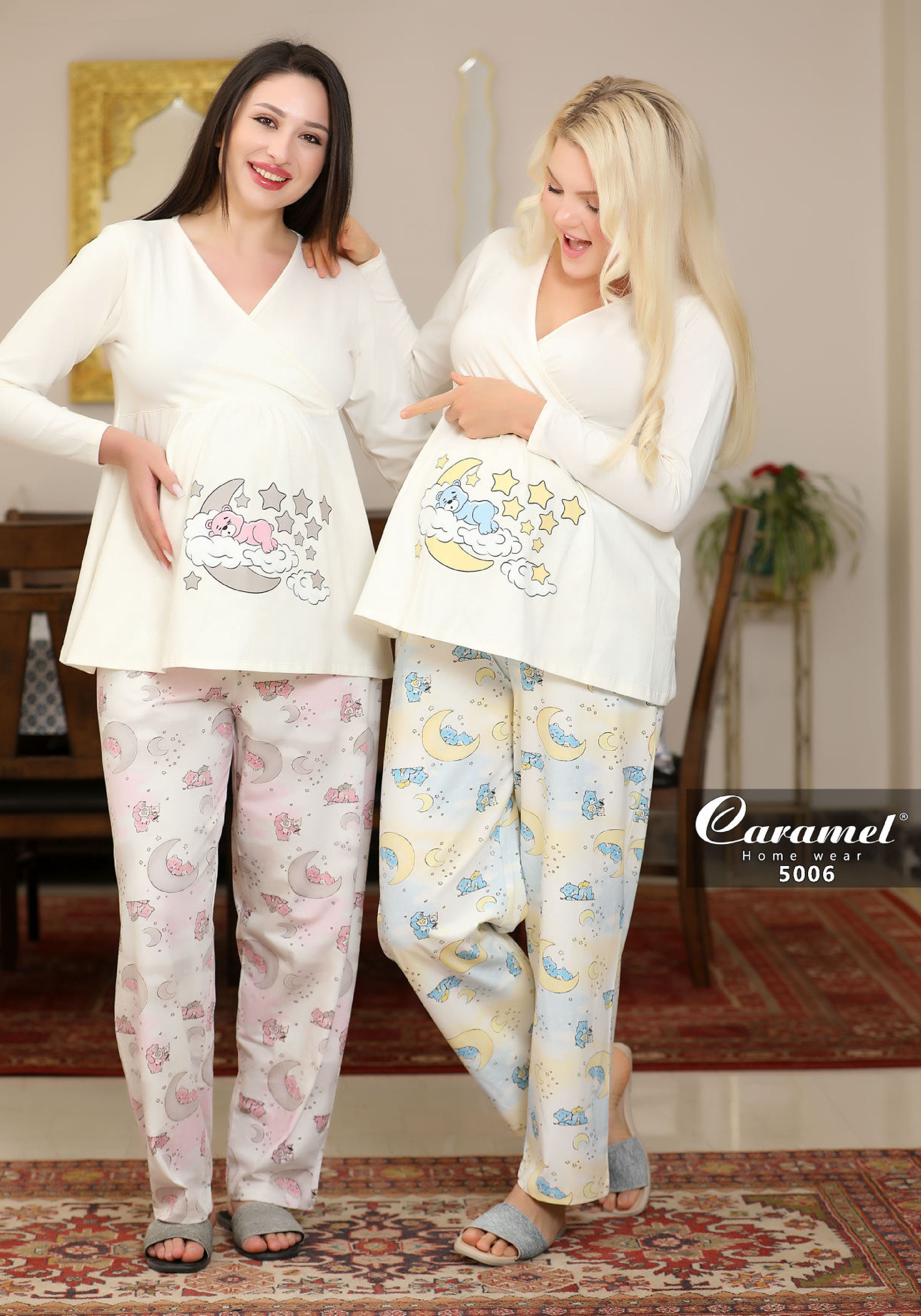 Maternity Pajama Teddy Bear and Crescent