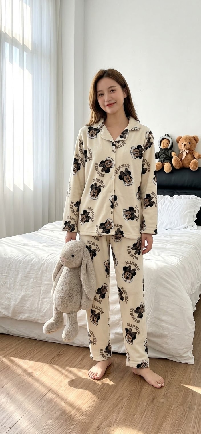 Minny tiger winter pajama set - Model 5479-b5480