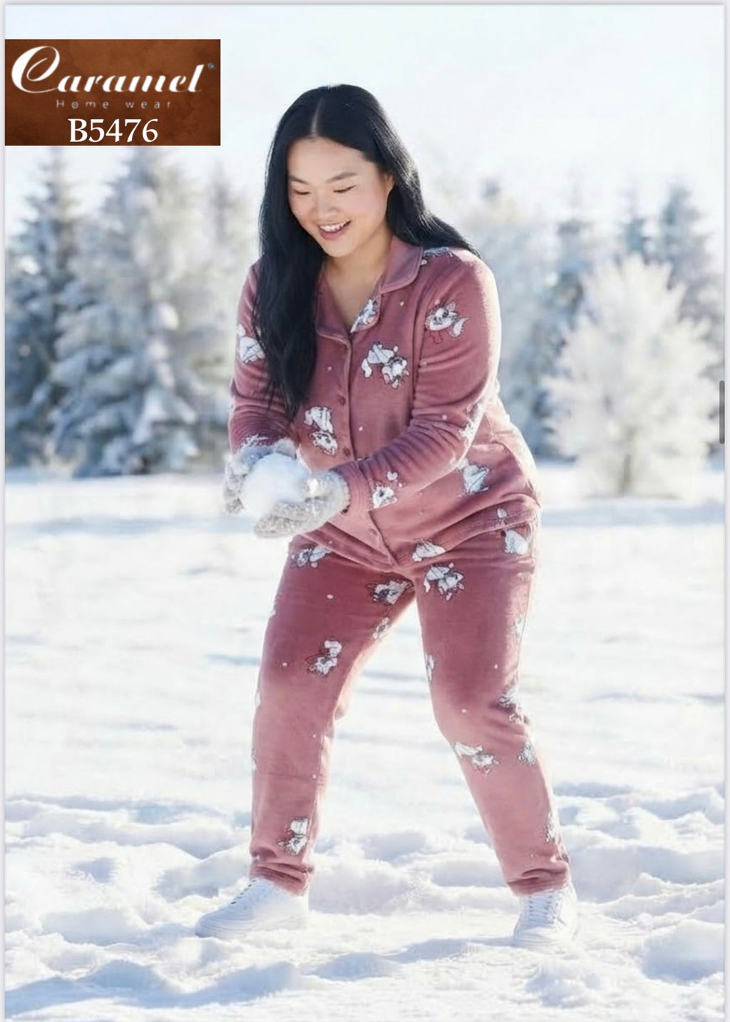 Merry cat Winter Pajama Set- Model 5475- b5476