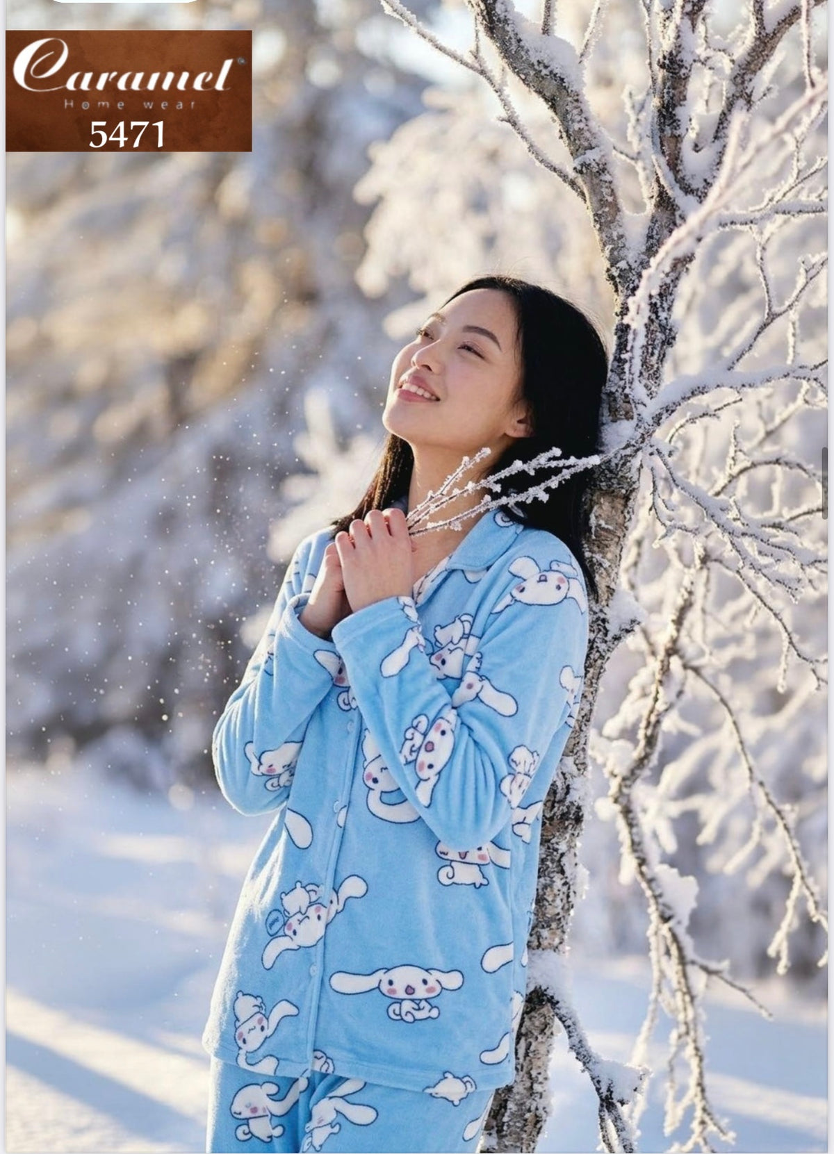 Cinnamoroll winter pajama set - Model 5471 -b5472