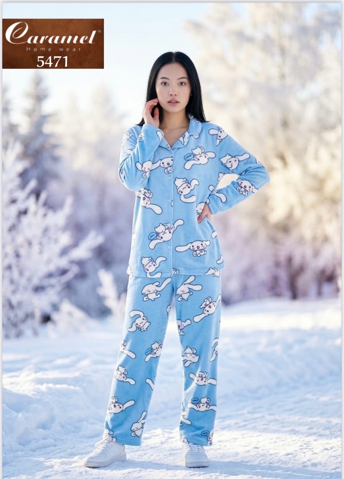 Cinnamoroll winter pajama set - Model 5471 -b5472