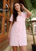 Pink bows short Sleeve Nightshirt - Model 8068