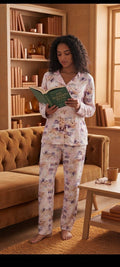 Women’s long Sleeve Pajama Set - Model 9072