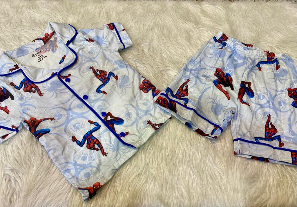 Spider-Man Kids Short Sleeve T-Shirt & Shorts Pajama Set -Model 539