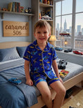 Kids Short Sleeve Shorts Pajama Set – Batman -Model 506