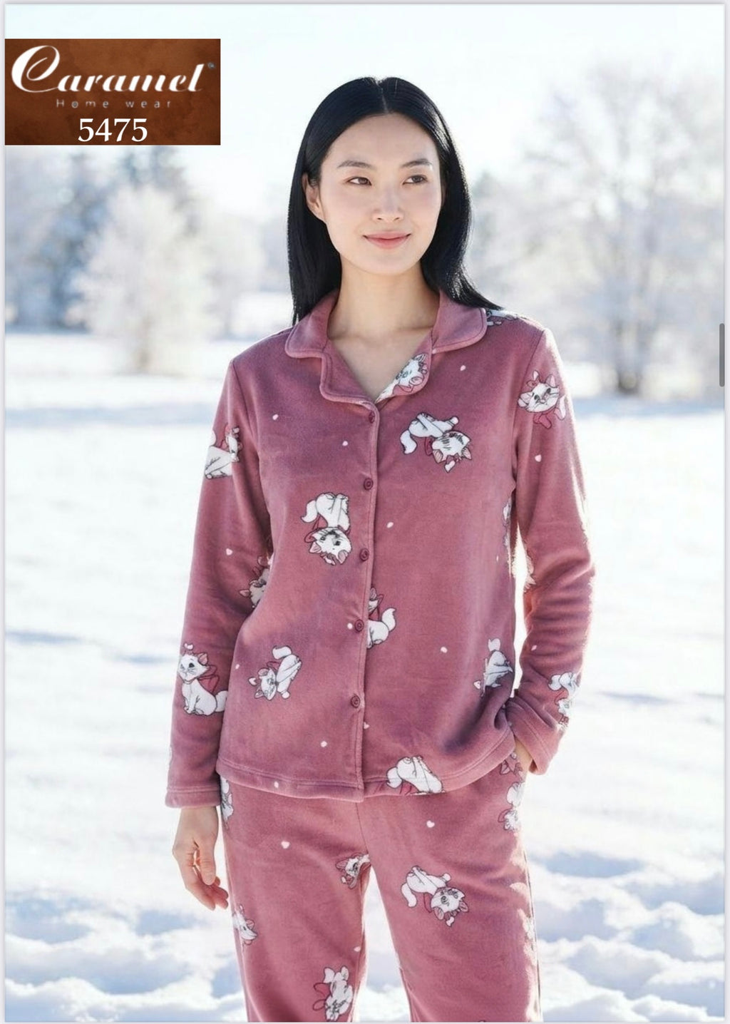 Merry cat Winter Pajama Set- Model 5475- b5476