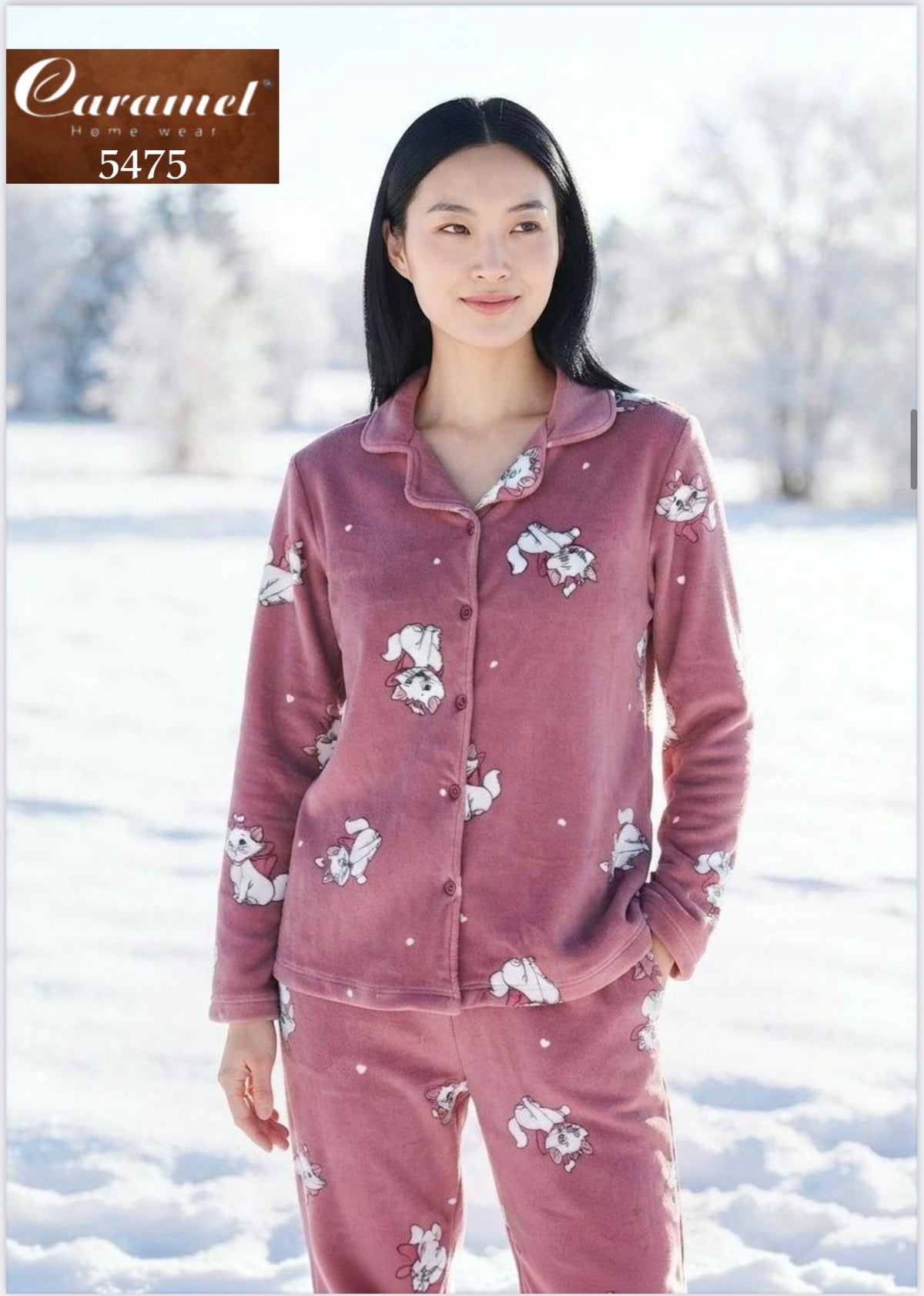 Merry cat Winter Pajama Set- Model 5475- b5476