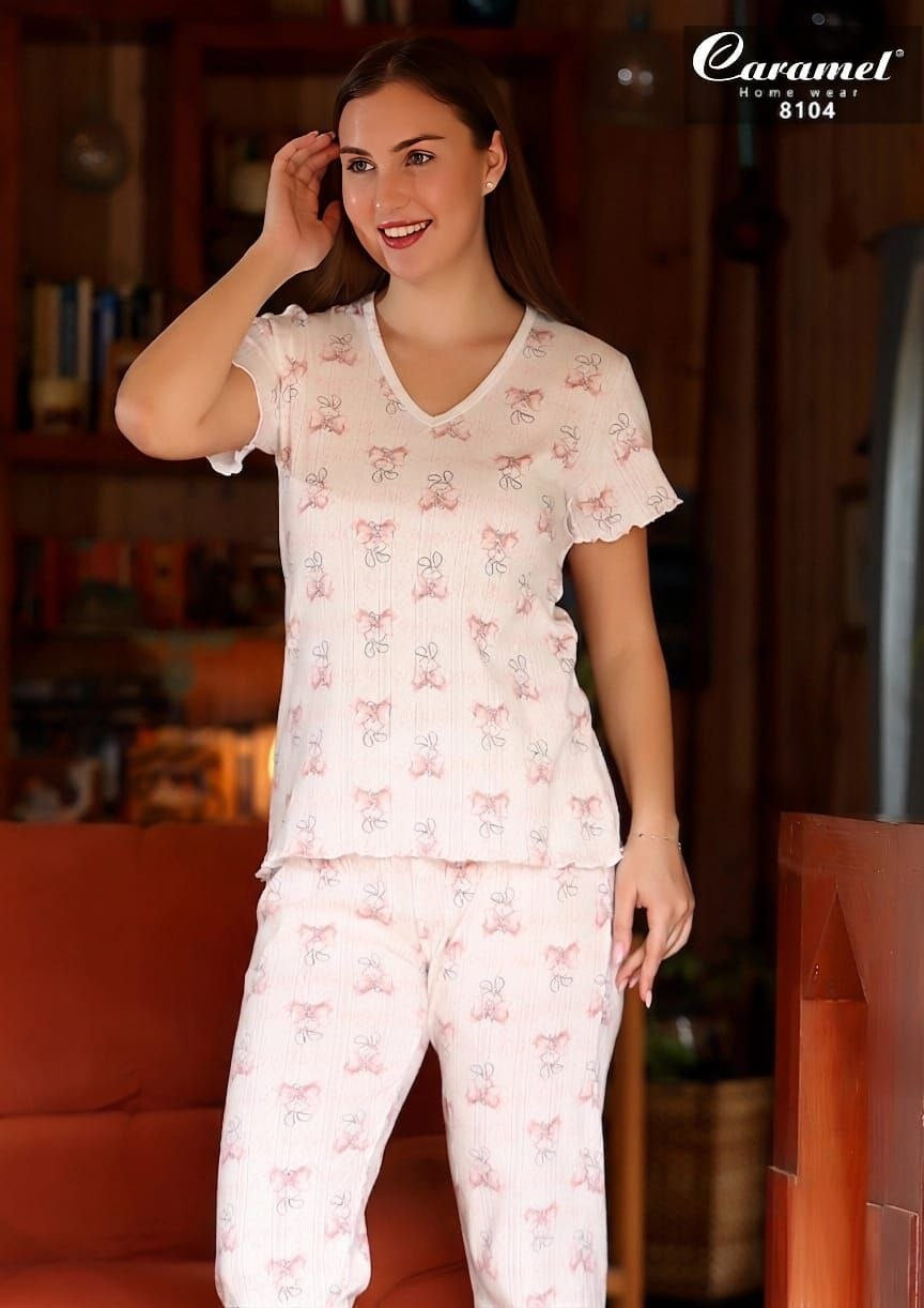 Women’s Bunny & Bow Pajama Set | | Model 8104