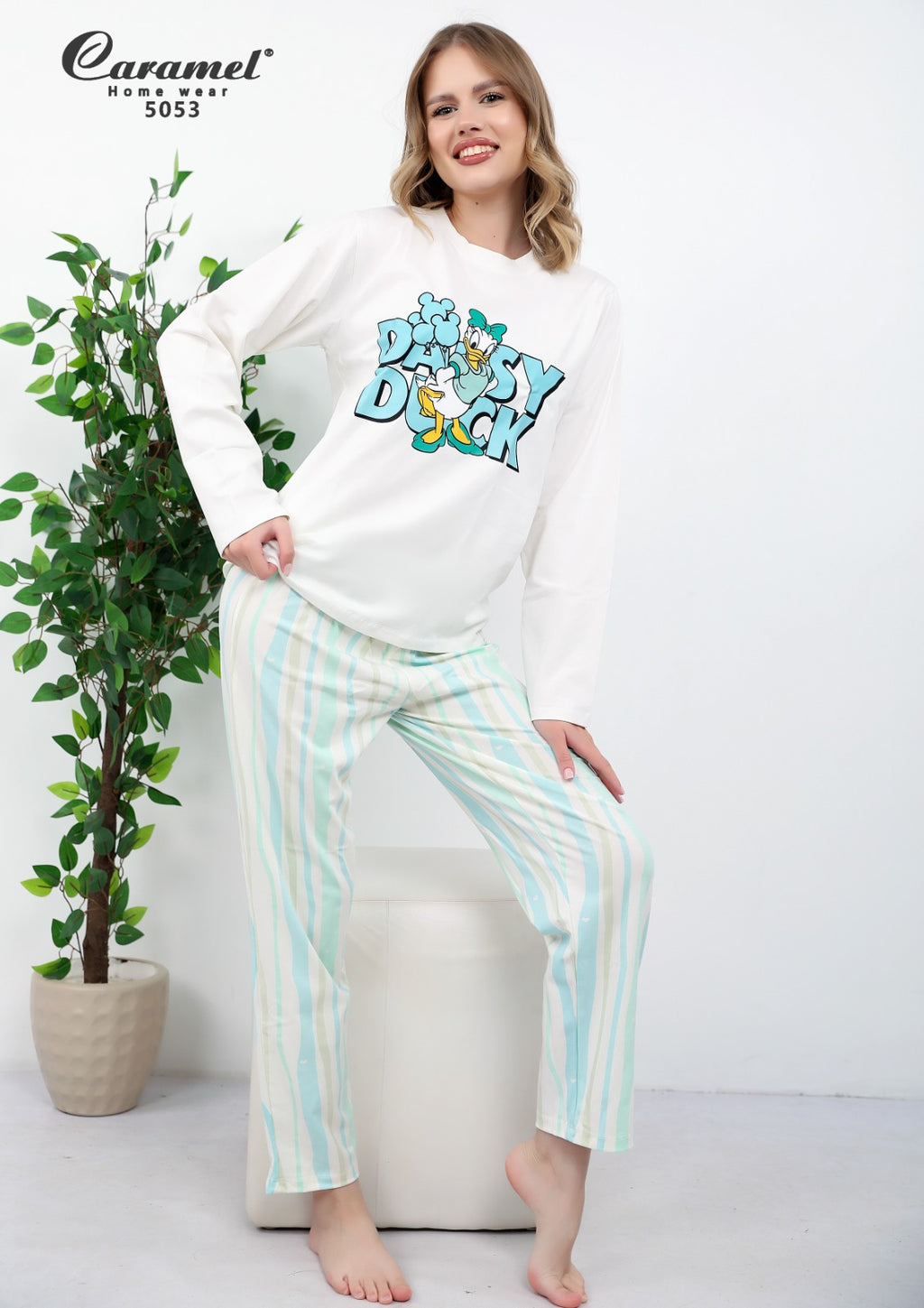 Long Sleeve Striped Loungewear Set