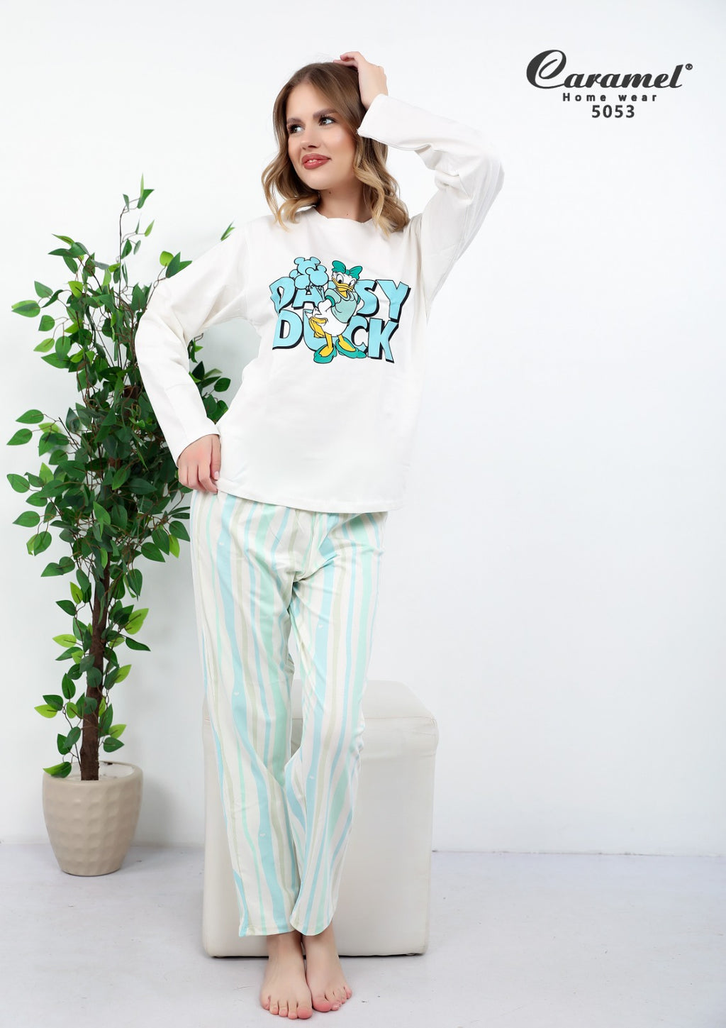 Long Sleeve Striped Loungewear Set