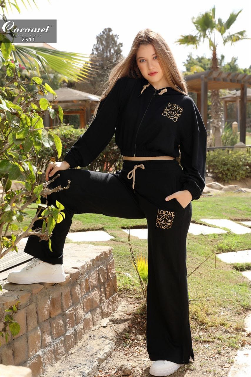 Embroidered 2-Piece Tracksuit Set