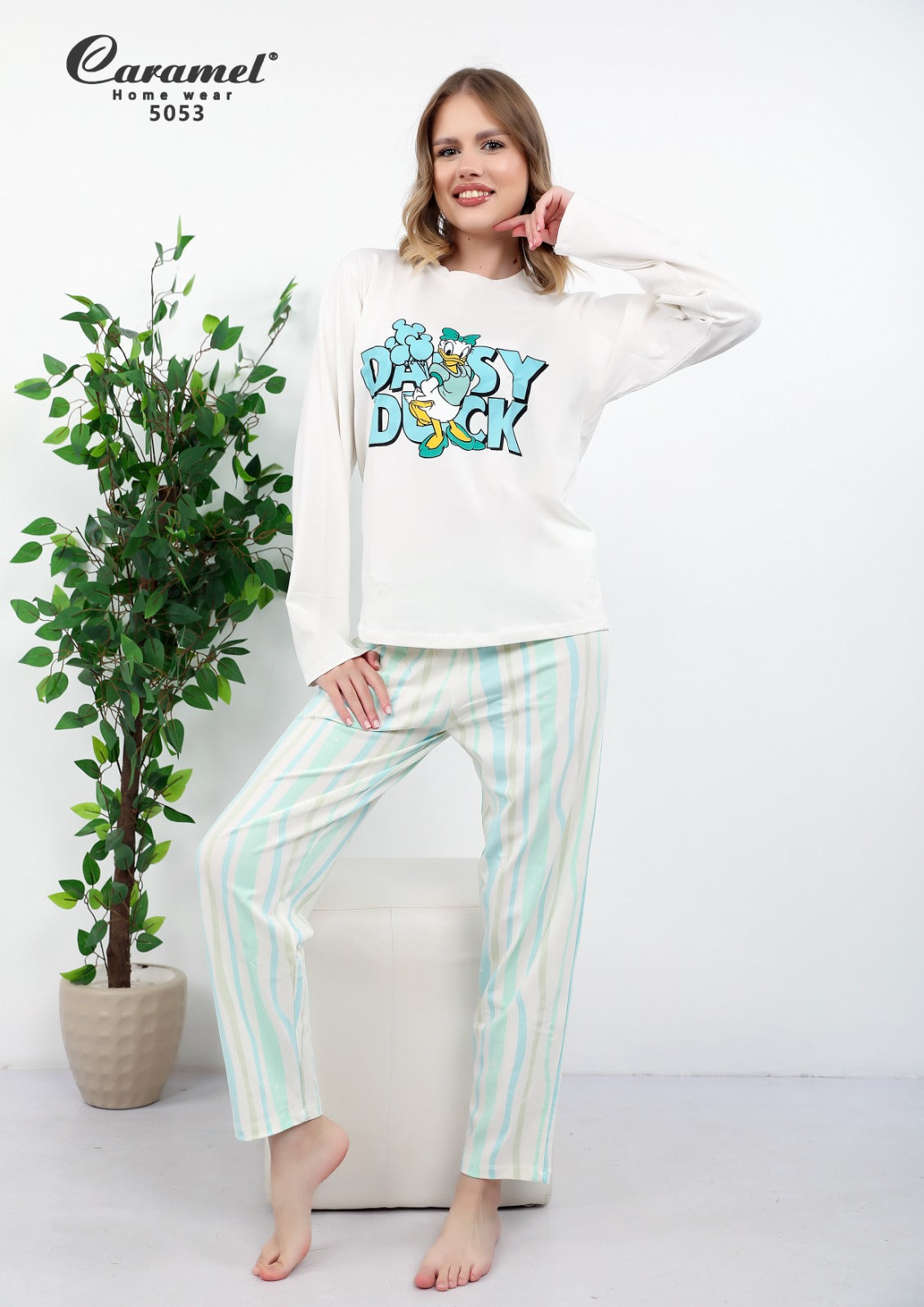 Long Sleeve Striped Loungewear Set